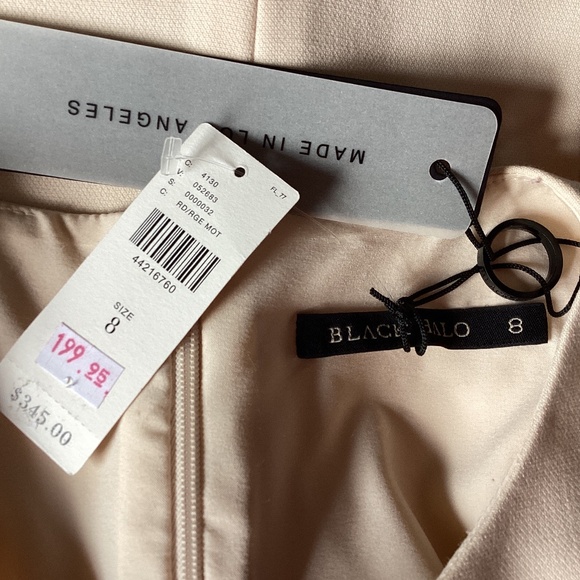 NWT Black Halo Layne Color Block Sheath Dress in Bonfire/Buttercream - sz 8 - Picture 7 of 7